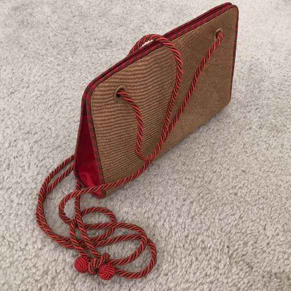 Bottega Veneta Raffia Crossbody Handbag - Picture 1 of 8